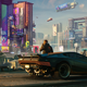 A cyber dude smokes by his car while looking out at all the games that could have been delayed.